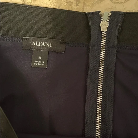 Alfani Classic Navy Pencil Skirt - Picture 2 of 5